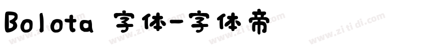 Bolota 字体字体转换
